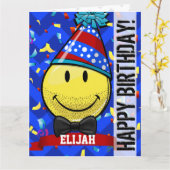 Carte Juste pour Lui ! Géant Sourire Personnalisé Grande (Fleur jaune)