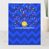 Carte Juste pour Lui ! Géant Sourire Personnalisé Grande (Dos)