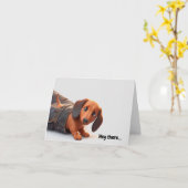 Carte Juste pour prendre de tes nouvelles (Fleur jaune)