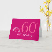 Carte Juste pour son 60e anniversaire (Fleur jaune)