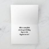 CARTE **JUSTE POUR VOUS GRAND-FILLE** L'ANNIVERSAIRE EST (Intérieur)