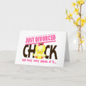 Carte Juste poussin divorcé (Fleur jaune)