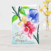 Carte Juste puisque ...... (Fleur jaune)