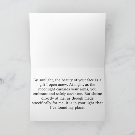 Carte Juste puisque collection (Intérieur)