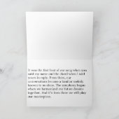 Carte Juste puisque collection (Intérieur)