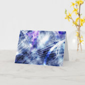 Carte Juste puisque collection (Fleur jaune)