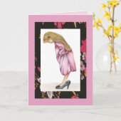 Carte Juste sa taille, Joyeux anniversaire (Fleur jaune)