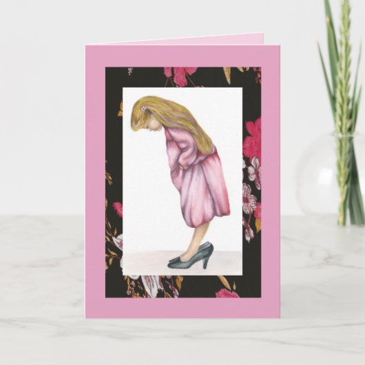 Carte Juste sa taille, Joyeux anniversaire (Devant)
