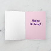Carte Juste sa taille, Joyeux anniversaire (Intérieur)