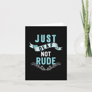 Carte Juste Sourd Pas De Sensibilisation Rude Yellow Rib