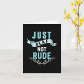 Carte Juste Sourds Pas Impolis Ruban Jaune de Sensibilis (Fleur jaune)