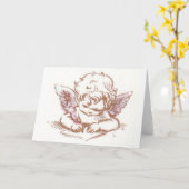 Carte "Juste thinkin de vous… " (Fleur jaune)