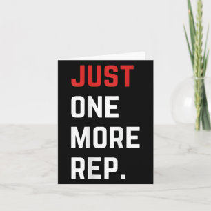 Carte Juste un autre rep Motivational Gym