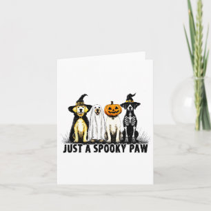 Carte Juste Un Éffrayant Fantôme De Chien Fantôme Hallow