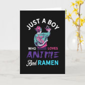 Carte Juste un garçon qui aime l'animation et l'animatio (Fleur jaune)