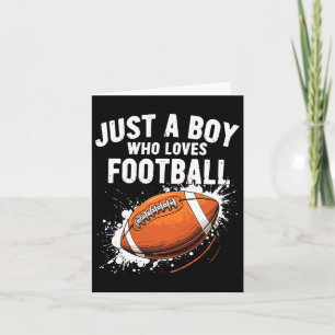 Carte Juste un garçon qui aime le football américain 