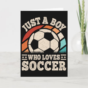 Carte Juste un garçon qui aime le football Drôle de joue