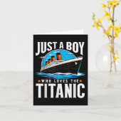 Carte Juste un garçon qui aime le Titanic - Fils Frère P (Fleur jaune)