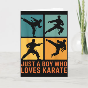 Carte Juste Un Garçon Qui Aime Les Arts Martiaux Karaté
