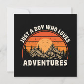 Carte juste un garçon qui aime les aventures (Dos)