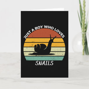 Carte Juste un garçon qui aime les escargots