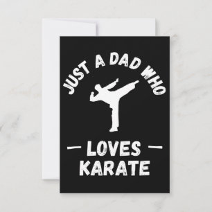 Carte Juste un papa qui aime le karaté