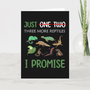 Carte Juste un reptile de plus je promets des herpétolog