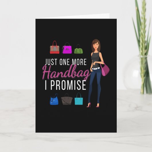 Carte Juste un sac à main de plus mode (Devant)