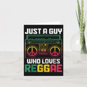 Carte Juste un type qui aime la musique reggae Jamaique 