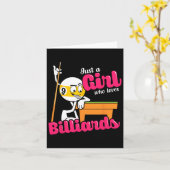Carte Juste Une Fille Qui Aime Billard Citation Pour Poo (Fleur jaune)