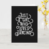 Carte Juste Une Fille Qui Aime Danser (Fleur jaune)