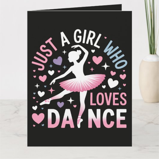 Carte Juste une fille qui aime la danse (Devant)
