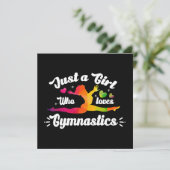 Carte Juste Une Fille Qui Aime La Gymnastique (Debout devant)