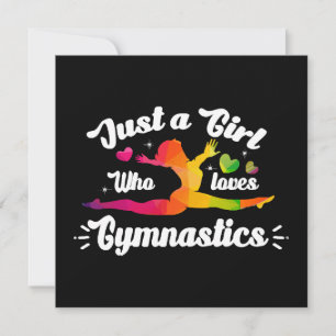 Carte Juste Une Fille Qui Aime La Gymnastique