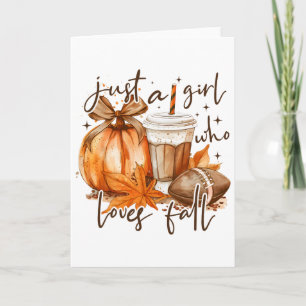Carte Juste une fille qui aime la saison des citrouilles