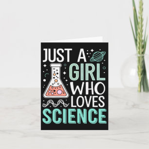 Carte Juste Une Fille Qui Aime La Science De Retour À L'