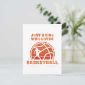 Carte Juste Une Fille Qui Aime Le Basket-Ball (Debout devant)