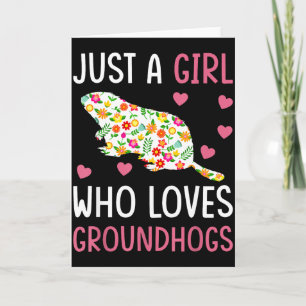 Carte Juste une fille qui aime le jour de la marmotte