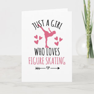 Carte Juste Une Fille Qui Aime Le Patinage Artistique Do