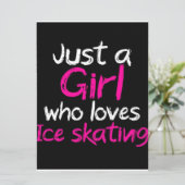 Carte Juste une fille qui aime le patinage sur glace (Debout devant)
