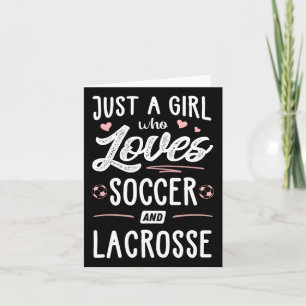 Carte Juste Une Fille Qui Aime Le Soccer Et Le Cadeau De