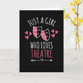 Carte Juste Une Fille Qui Aime Le Théâtre | Amoureuse Du (Fleur jaune)