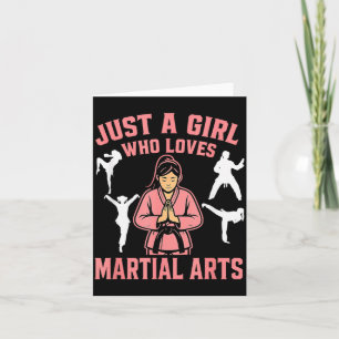 Carte Juste une fille qui aime les arts martiaux Karaté 