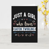 Carte Juste une fille qui aime les cadeaux amusants de b (Fleur jaune)