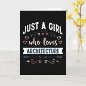 Carte Juste une fille qui aime les cadeaux drôles d'arch (Fleur jaune)