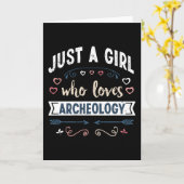 Carte Juste une fille qui aime les cadeaux drôles d'arch (Fleur jaune)