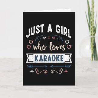 Carte Juste une fille qui aime les cadeaux drôles de kar