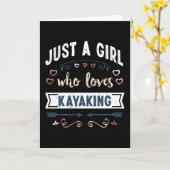 Carte Juste une fille qui aime les cadeaux drôles de kay (Fleur jaune)