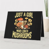 Carte Juste Une Fille Qui Aime Les Champignons Vêtements (Dos)