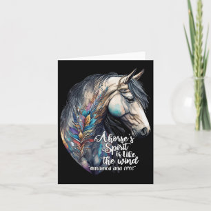 Carte Juste Une Fille Qui Aime Les Chevaux Co. Femmes No